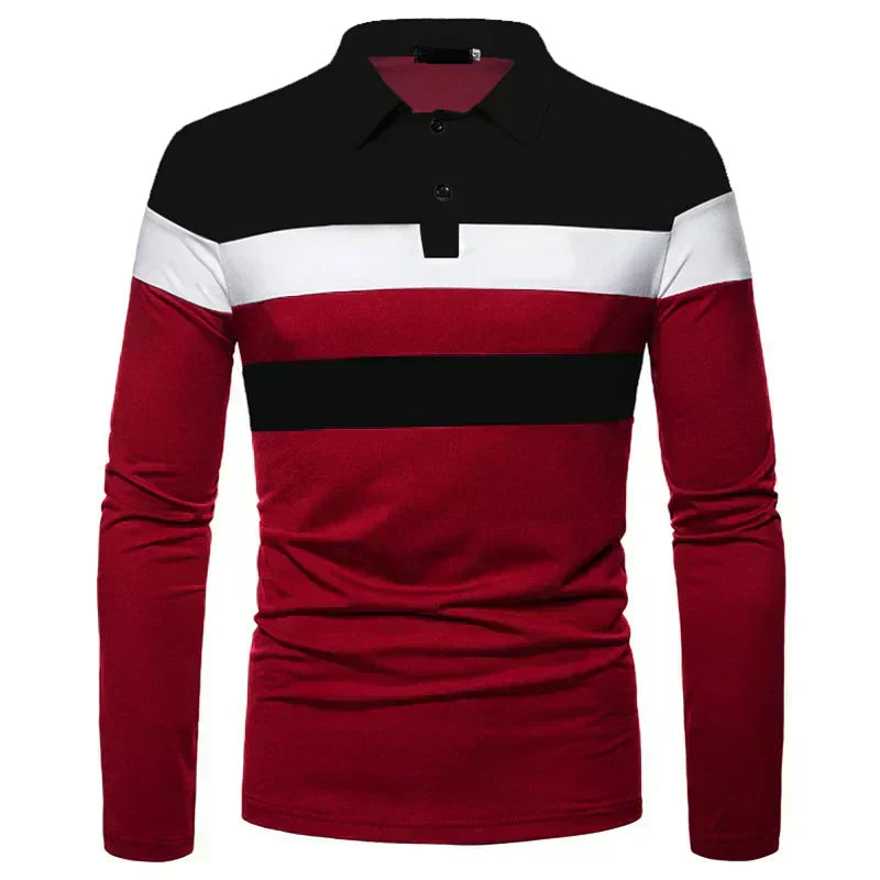 Men's Long Sleeve Polo Shirt Slingint Valmont