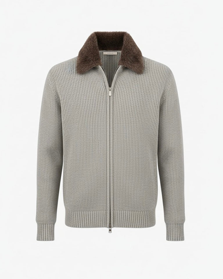 COURCHEVEL Full Fur Lined Cardigan