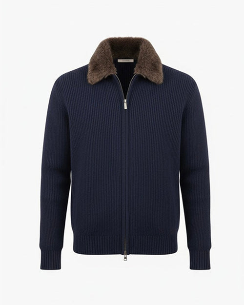 COURCHEVEL Full Fur Lined Cardigan